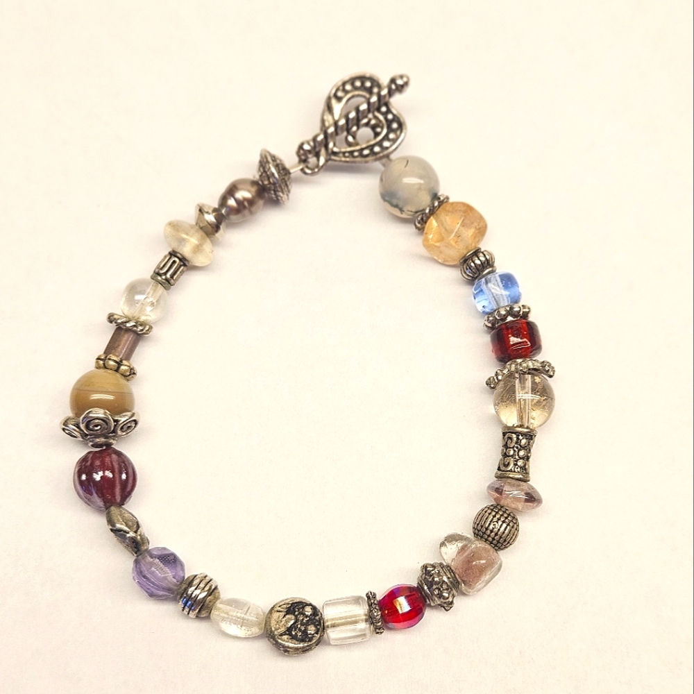 Handmade Glass Beaded Bracelet